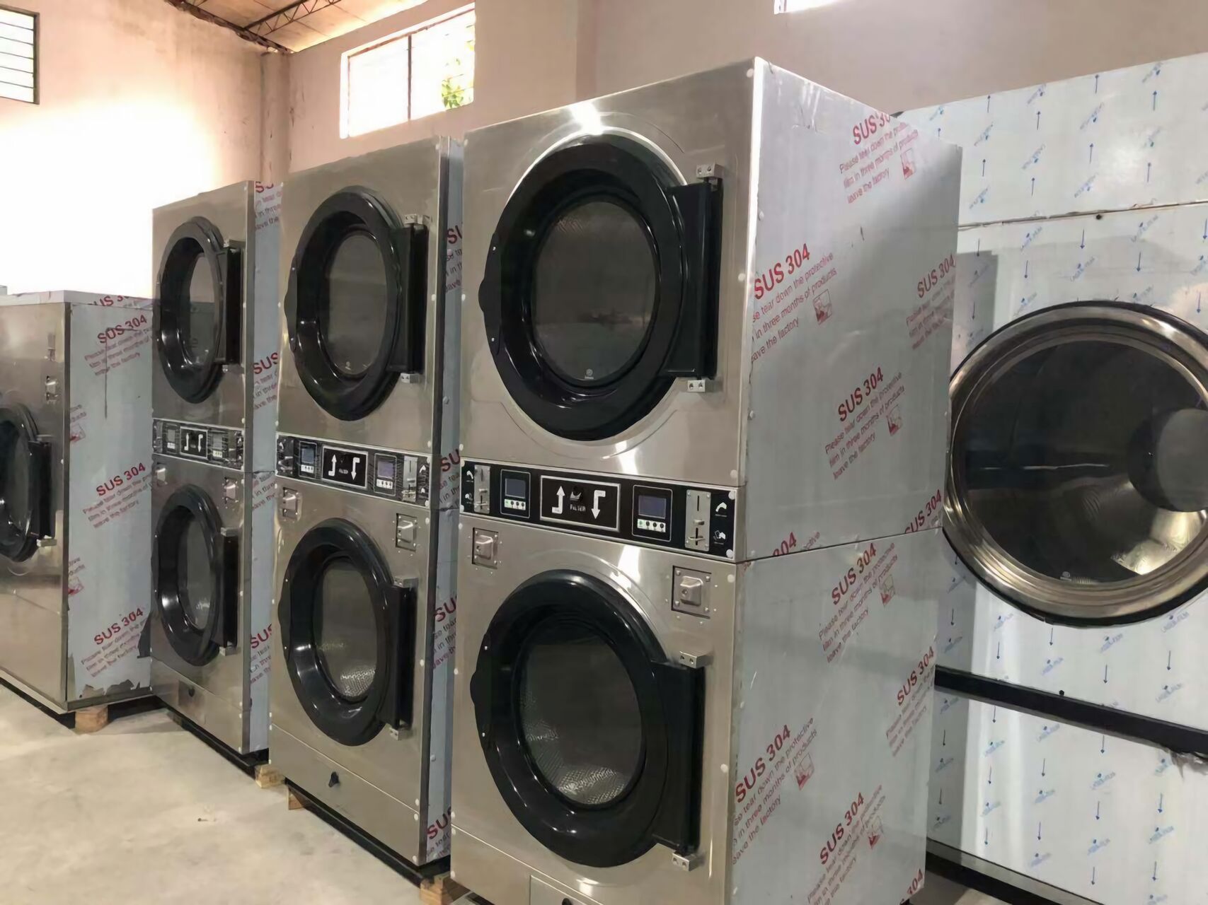 省空间 + 省本钱！全自动双层烘干机，，开店必入